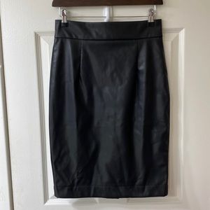 Vegan Leather Pencil Skirt